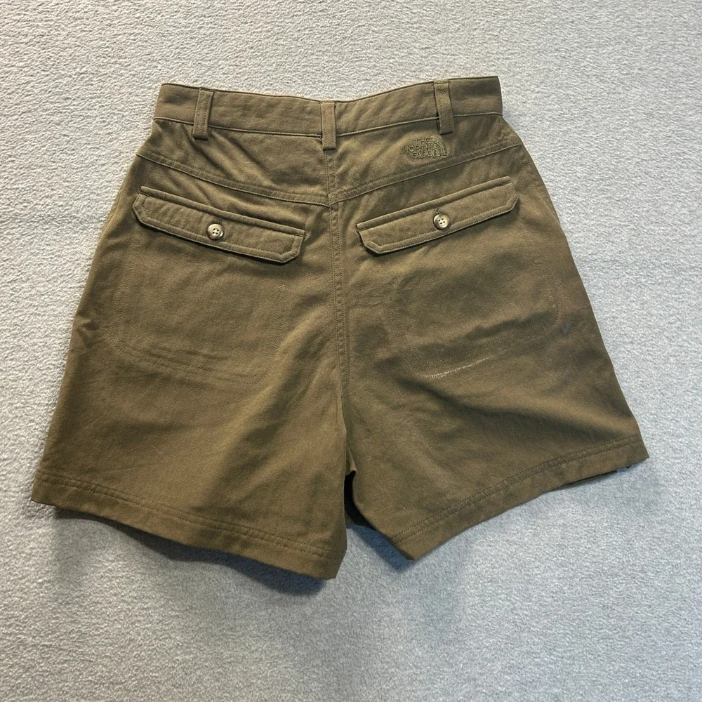The North Face Hiking Shorts Womens 4 Olive Green Nylon Utility Outdoor Trail